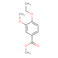 Chemical structure of methyl 4-ethoxy-3-methoxybenzoate - CSSB00000148452