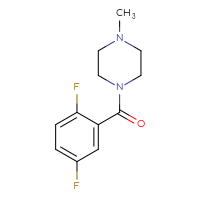 Chemical structure of 1-(2,5-difluorobenzoyl)-4-methylpiperazine - CSSB00000600606