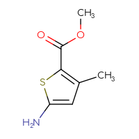 Chemical structure of methyl 5-amino-3-methylthiophene-2-carboxylate - CSSB00000018472
