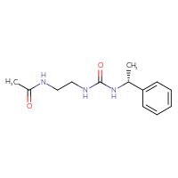 Chemical structure of N-[2-({[(1R)-1-phenylethyl]carbamoyl}amino)ethyl]acetamide - CSSB02001249193