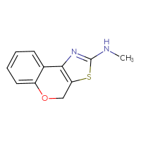 Chemical structure of N-methyl-4H-chromeno[4,3-d][1,3]thiazol-2-amine - CSSB00000730988