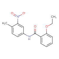 Chemical structure of 2-ethoxy-N-(4-methyl-3-nitrophenyl)benzamide - CSSB00028117477