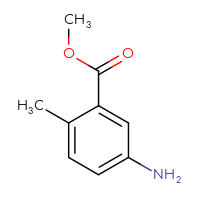 Chemical structure of methyl 5-amino-2-methylbenzoate - CSSB00000766237