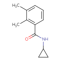 Chemical structure of N-cyclopropyl-2,3-dimethylbenzamide - CSSB00000160685