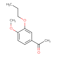 Chemical structure of 1-(4-methoxy-3-propoxyphenyl)ethan-1-one - CSSB00012350076