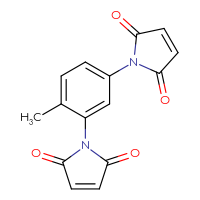 Chemical structure of 1-[5-(2,5-dioxo-2,5-dihydro-1H-pyrrol-1-yl)-2-methylphenyl]-2,5-dihydro-1H-pyrrole-2,5-dione - CSSB00000129557