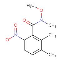 Chemical structure of N-methoxy-N,2,3-trimethyl-6-nitrobenzamide - CSSB01996269474