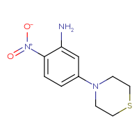 Chemical structure of 2-nitro-5-(thiomorpholin-4-yl)aniline - CSSB00007053135