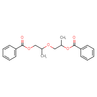 Chemical structure of 1-{[1-(benzoyloxy)propan-2-yl]oxy}propan-2-yl benzoate - CSSB00016991649