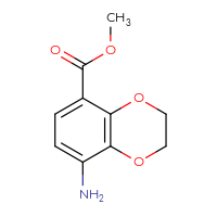Chemical structure of methyl 8-amino-2,3-dihydro-1,4-benzodioxine-5-carboxylate - CSSB00010572021
