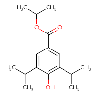 Chemical structure of propan-2-yl 4-hydroxy-3,5-bis(propan-2-yl)benzoate - CSSB00102513898
