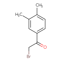 Chemical structure of 2-bromo-1-(3,4-dimethylphenyl)ethan-1-one - CSSB00000183121