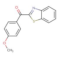 Chemical structure of 2-(4-methoxybenzoyl)-1,3-benzothiazole - CSSB00112980025
