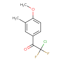 Chemical structure of 2-chloro-2,2-difluoro-1-(4-methoxy-3-methylphenyl)ethan-1-one - CSSB00011084403