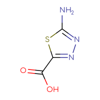 Chemical structure of 5-amino-1,3,4-thiadiazole-2-carboxylic acid - CSSB00000124144