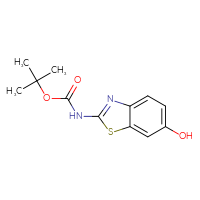 Chemical structure of tert-butyl N-(6-hydroxy-1,3-benzothiazol-2-yl)carbamate - CSSB00137471463