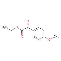 Chemical structure of ethyl 2-(6-methoxypyridin-3-yl)-2-oxoacetate - CSSB00010291878
