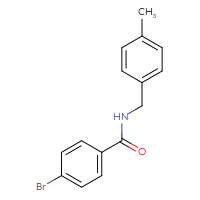 Chemical structure of 4-bromo-N-[(4-methylphenyl)methyl]benzamide - CSSB00000580878