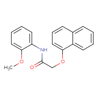 Chemical structure of N-(2-methoxyphenyl)-2-(naphthalen-1-yloxy)acetamide - CSSB00026104385