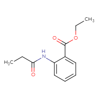 Chemical structure of ethyl 2-propanamidobenzoate - CSSB00000250703