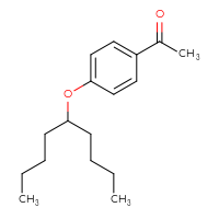 Chemical structure of 1-[4-(nonan-5-yloxy)phenyl]ethan-1-one - CSSB03581583390