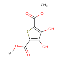 Chemical structure of 2,5-dimethyl 3,4-dihydroxythiophene-2,5-dicarboxylate - CSSB00000024808
