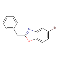Chemical structure of 2-benzyl-5-bromo-1,3-benzoxazole - CSSB00015183595