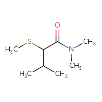 Chemical structure of N,N,3-trimethyl-2-(methylsulfanyl)butanamide - CSSB00016199594