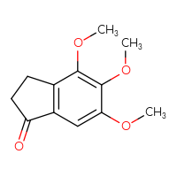Chemical structure of 4,5,6-trimethoxy-2,3-dihydro-1H-inden-1-one - CSSB00011467758