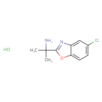 Chemical structure of 2-(5-chloro-1,3-benzoxazol-2-yl)propan-2-amine hydrochloride - CSSB00025778779