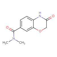 Chemical structure of N,N-dimethyl-3-oxo-3,4-dihydro-2H-1,4-benzoxazine-7-carboxamide - CSSB00000265029