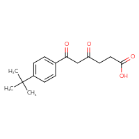 Chemical structure of 6-(4-tert-butylphenyl)-4,6-dioxohexanoic acid - CSSB03592872022