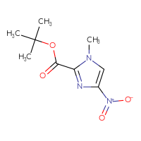 Chemical structure of tert-butyl 1-methyl-4-nitro-1H-imidazole-2-carboxylate - CSSB00010177873