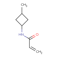 Chemical structure of N-(3-methylcyclobutyl)prop-2-enamide - CSSB00013439788