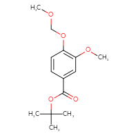 Chemical structure of tert-butyl 3-methoxy-4-(methoxymethoxy)benzoate - CSSB21432469788