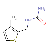 Chemical structure of [(3-methylthiophen-2-yl)methyl]urea - CSSB00011321505