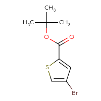Chemical structure of tert-butyl 4-bromothiophene-2-carboxylate - CSSB00010744607