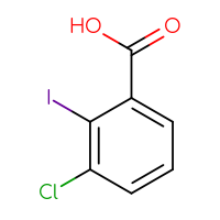 Chemical structure of 3-chloro-2-iodobenzoic acid - CSSB00010176784