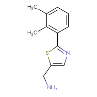 Chemical structure of 1-[2-(2,3-dimethylphenyl)-1,3-thiazol-5-yl]methanamine - CSSB00011515890