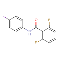 Chemical structure of 2,6-difluoro-N-(4-iodophenyl)benzamide - CSSB00000581744