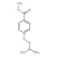 Chemical structure of methyl 4-(2-aminopropoxy)benzoate - CSSB00050938460