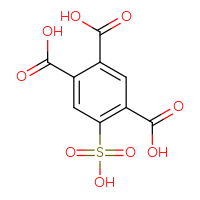 Chemical structure of 5-sulfobenzene-1,2,4-tricarboxylic acid - CSSB00015376186