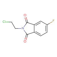 Chemical structure of 2-(2-chloroethyl)-5-fluoro-2,3-dihydro-1H-isoindole-1,3-dione - CSSB00000068126