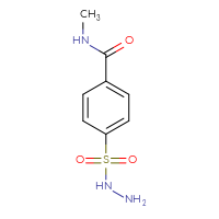 Chemical structure of 4-(hydrazinesulfonyl)-N-methylbenzamide - CSSB00011301979