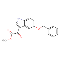 Chemical structure of methyl 2-[5-(benzyloxy)-1H-indol-3-yl]-2-oxoacetate - CSSB00010236459