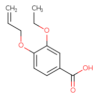 Chemical structure of 3-ethoxy-4-(prop-2-en-1-yloxy)benzoic acid - CSSB00000068222