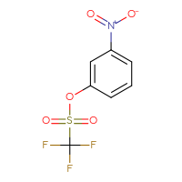 Chemical structure of 3-nitrophenyl trifluoromethanesulfonate - CSSB00010156693