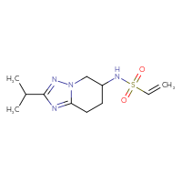 Chemical structure of N-[2-(propan-2-yl)-5H,6H,7H,8H-[1,2,4]triazolo[1,5-a]pyridin-6-yl]ethene-1-sulfonamide - CSSB21332051283