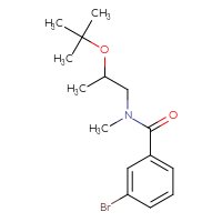 Chemical structure of 3-bromo-N-[2-(tert-butoxy)propyl]-N-methylbenzamide - CSSB01972737151