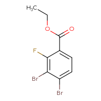 Chemical structure of ethyl 3,4-dibromo-2-fluorobenzoate - CSSB00015504630